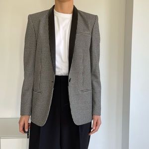 Barbara Bui Plaid Wool Blazer Size: SIUS4,